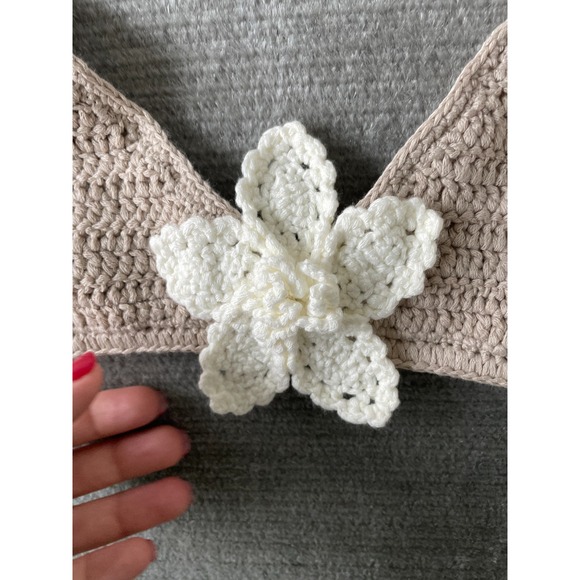 Meshki Halter Top Women S Crochet Boho Bralette Coquette Femme Festival Resort - Picture 5 of 6